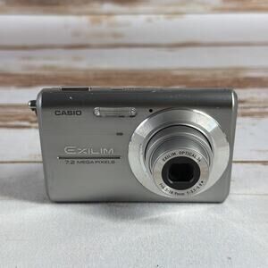 Casio EXILIM EX‑Z75 7.2MP Silver – Battery Included, No Charger, Used